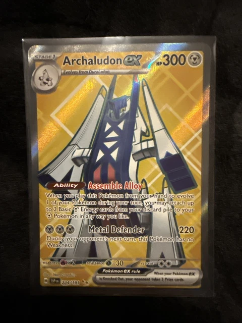 224 191 pokemon card Archaludon ex - 224/191 Full Art Ultra Rare [Fighting] x2 Retreat Cost Archaludon ex 224/191 Full Art