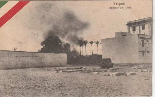 italo turca Tripoli incendio all'oasi