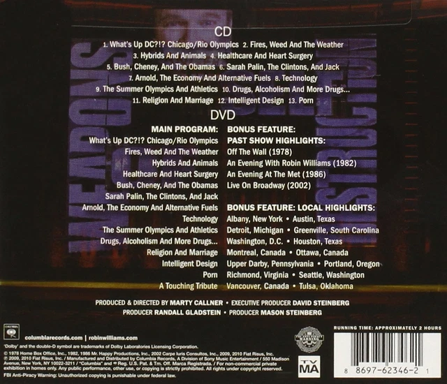 Robin williams weapons of self destruction explicit lyrics cd eur 16