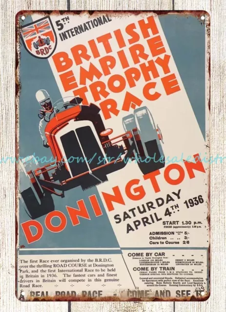 1936 5th International British Empire Trophy Race Donington coche deportivo obra de arte me