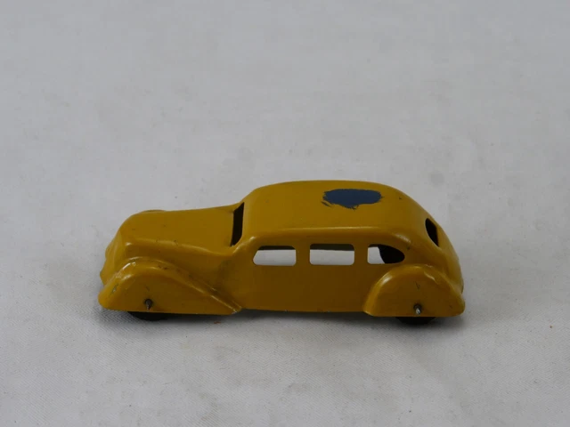 Voiture En Tôle à Moteur à Clé - Tintoy - 13,5 Cm - Ancienne - Occasion