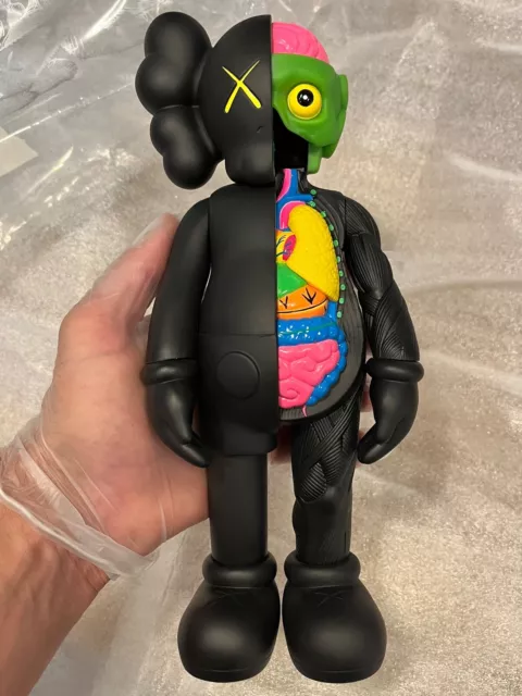 KAWS Companion Flayed Open Edition Vinyl Figure Black 2016 Medicom Toy