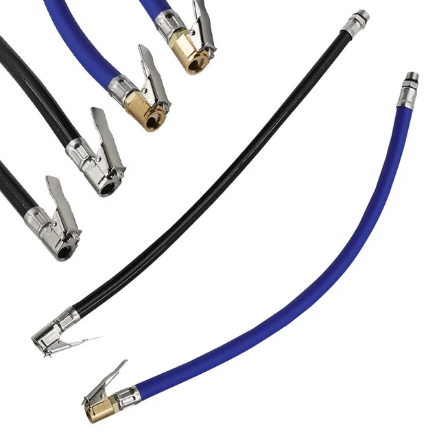 Prolongateur De Valve Flexible - Pour Gonflage Pneus Voiture, Moto, Vélo, Poussette - En Caoutchouc Et Laiton étanche