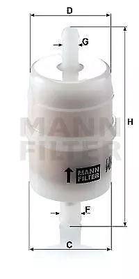 Mann-Filter Wk32/6 Kraftstofffilter für Mercedes W220 Limo + W221 Limo 98-13