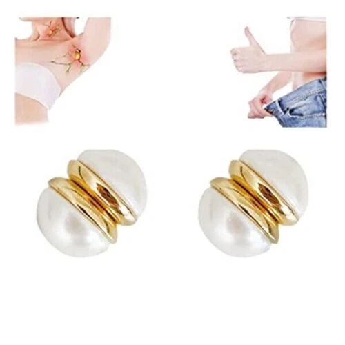 Mode Clip auf Perle Ohrstecker Ohrringe Lymphdrainage Therapeutic