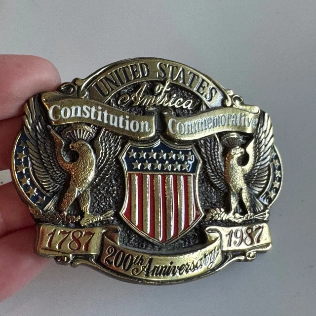 Boucle De Ceinture Rodeo Vintage Hesston 1986 - NFR - Neuf Sous Emballage