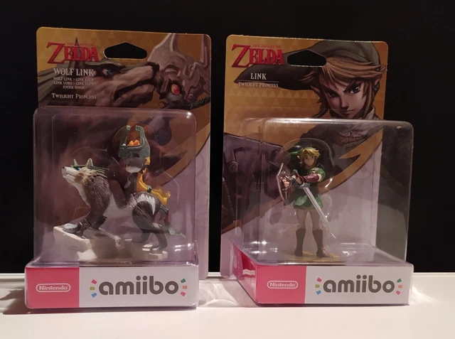 Lot Amiibo Link Twilight Princess + Wolf Loup Neuf Zelda Switch Nintendo 4