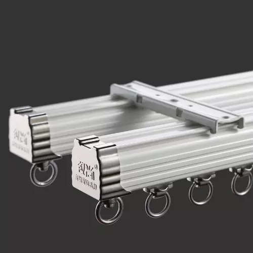 Aluminum Alloy Heavy Curtain Accessories Rail Tracks Wall or Ceiling Mounted