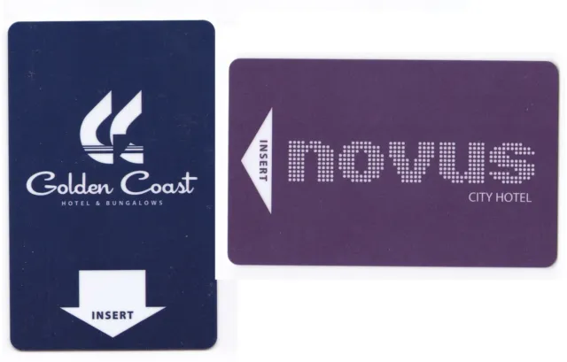 HOTEL key pass cards GREECE GOLDEN COAST NOVUS