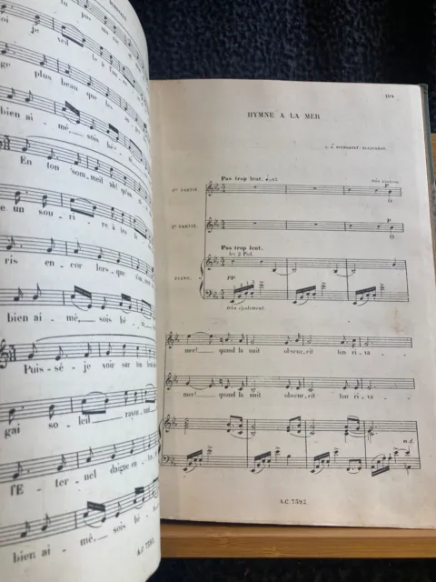 Choeurs à 1 et plusieurs voix partition chant piano éditions Choudens vol. 1 - 2 5