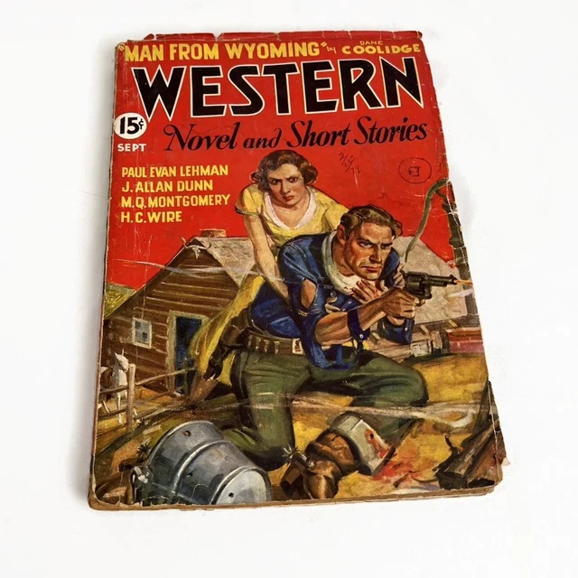 Western Novel and Short Stories September 1935 Paperback Man From Wyoming