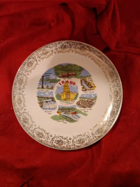 Idaho State 9" Souvenir Collector Plate