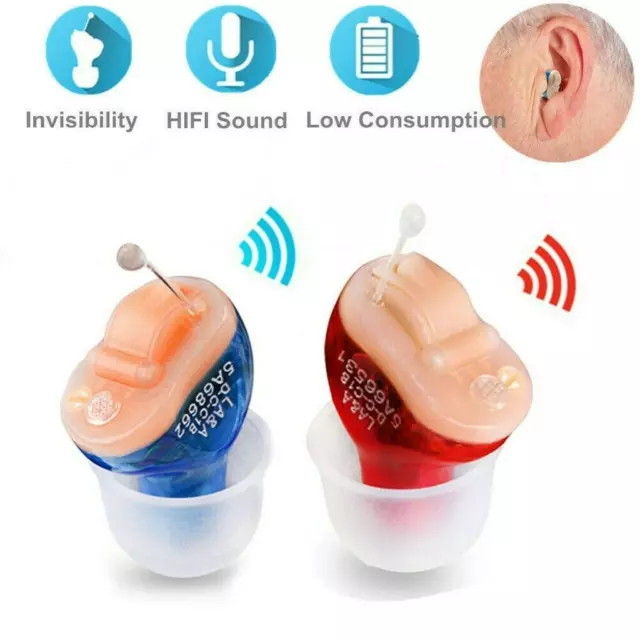 Mini in Ear Hearing Aid Invisible Digital CIC Sound Voice Amplifier Ear Aids Kit 2