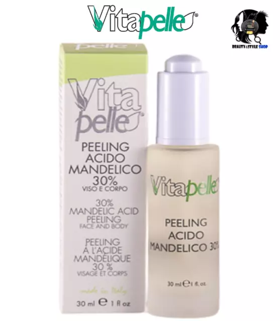 Peeling Acido Mandelico 30% Phytosintesi Vitapelle 30Ml Rughe Macchie Esfoliante