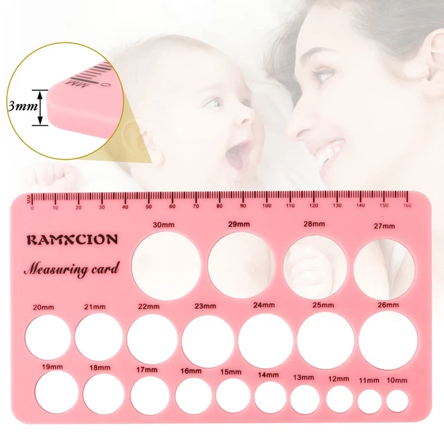 1Pc Nipple Ruler, Nipple Rulers for Flange Sizing Measurement Tool, Silicone