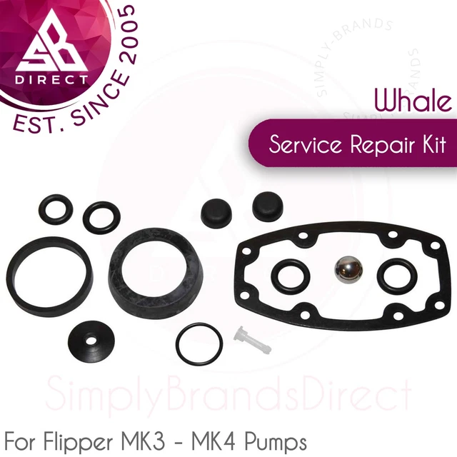 Whale AK0405 Pompe Service Réparation Kit │ Pour Nageoire MK3 - MK4 Tennis