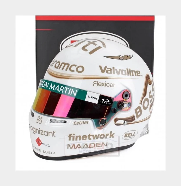 Mini Casque Bell F1 1/2 – Fernando Alonso N°14 – Saison 2024 – Réf MH4100308