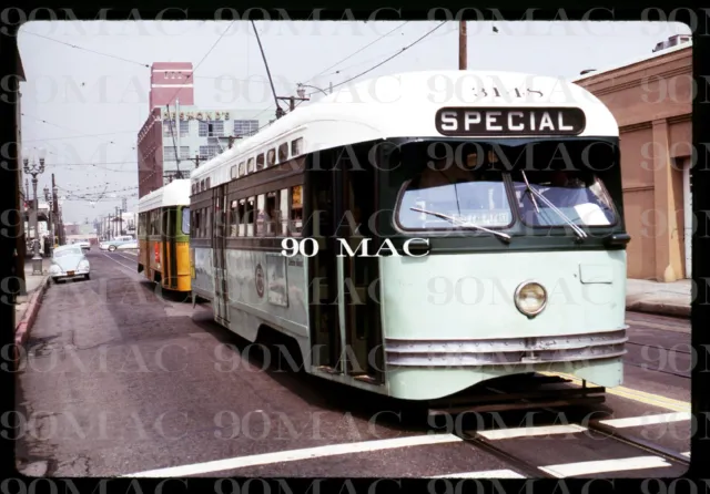 LAMTA PCC CAR #3148. Los Angeles (CA). Original Slide 1963.