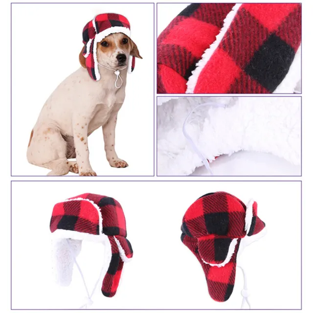 Perro Accesorios Invierno Mascota Sombrero Gorro Lei Feng Boina Tejido de P <