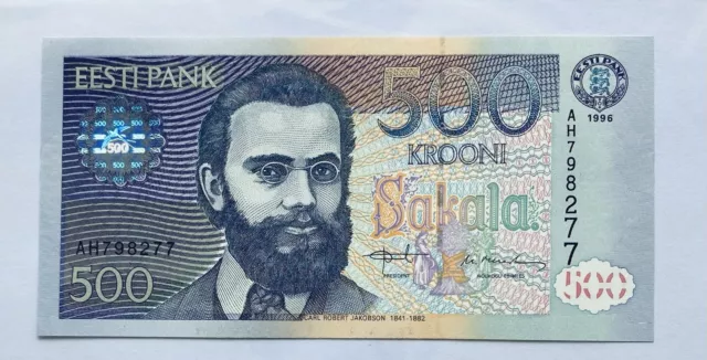 Estonia 500 Krooni 1996 Unc