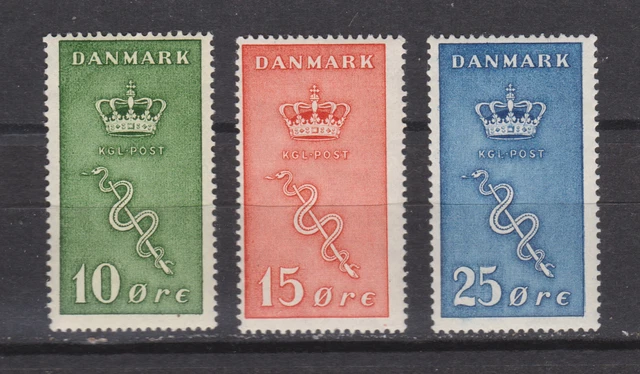 Denmark 1929 sc# B3-B5 MLH OG set Charity Danish Cancer Commitee