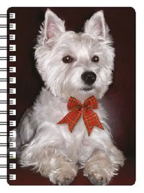 West Highland White Terrier with bow tie 3D Notebook ideal birthday gift