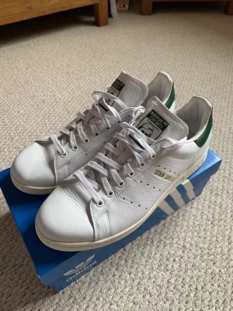 Men’s Adidas Originals Stan Smith White/Green Leather Trainer - UK 10