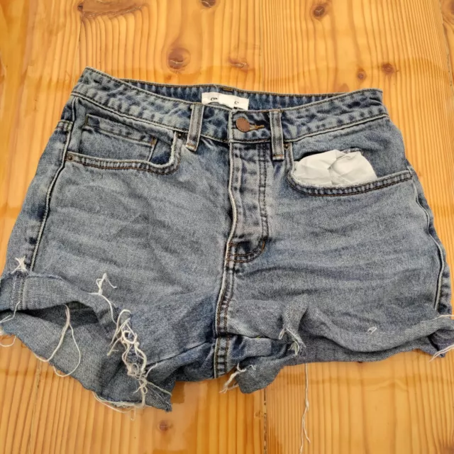 Womens oneill denim cut-off shorts sz 26