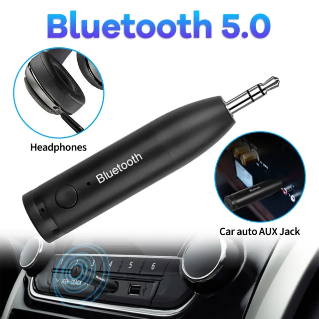 Wireless Bluetooth AUX Audio Stereo Music Home Car Receiver Adapter Mic 3.5mm US