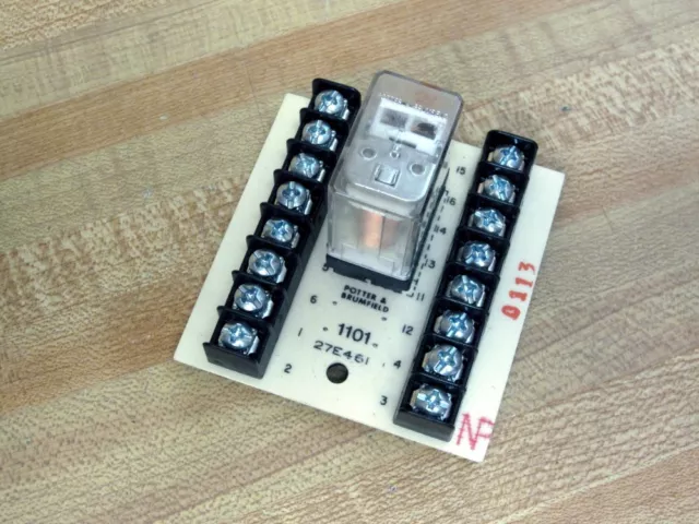 Potter & Brumfield 27E461 Relay Socket Board W/Relay