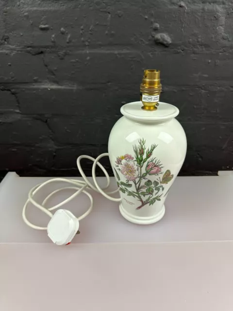 Portmerion Botanic Garden Dog Rose Table Lamp 10.25" High
