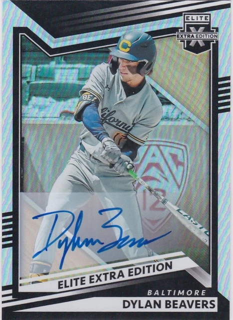 2022 Panini Elite Extra Edition Auto Dylan Beavers Prospect Autograph Orioles