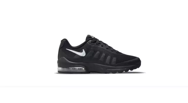 NIKE AIR MAX Invigor Junior Boys Trainers Triple Black Grey