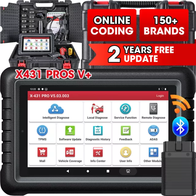 👍2024 LAUNCH X431 Pros V+ PRO 5 Outils diagnostics scanners Codage ECU IMMO