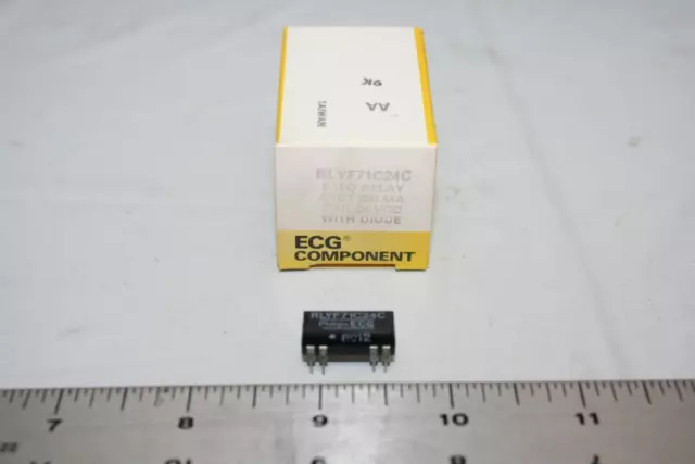 ECG RLYF71C24C Reed Relay with Diode SPDT 500mA 24 VDC New