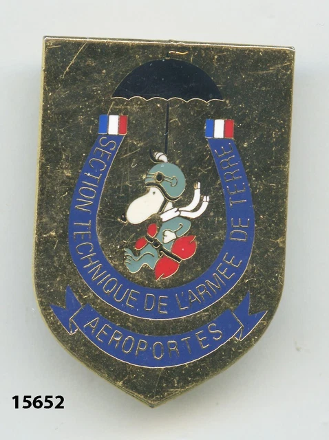 Insigne Cuir – Ecole Enseignement Technique Armée De Terre – Original