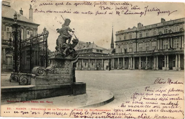 CPA Nancy-Hémicycle de la Carriére-Palais du Gouvernement (186976)