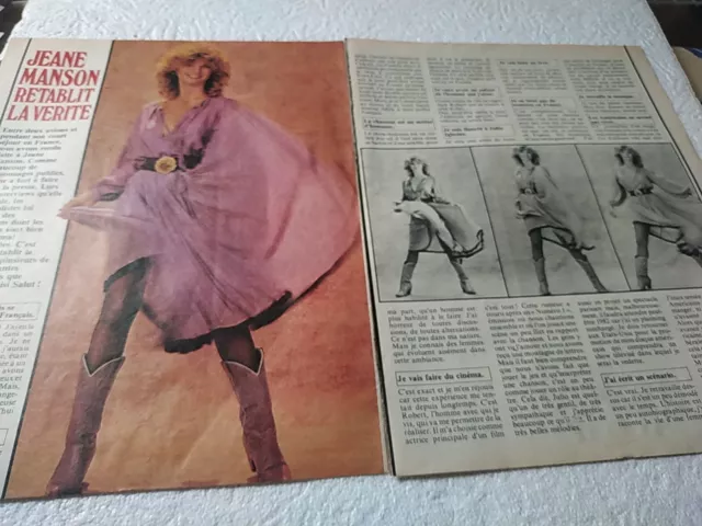 Coupures de presse Jane Manson clippings 1981