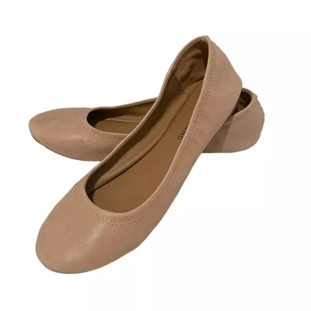 new Lucky Brand Erin 9.5 Ballet Leather Round Toe flats SHELF 4929