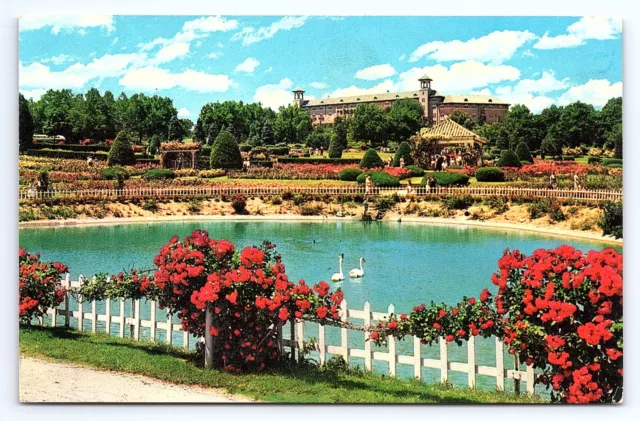 Postcard Hershey Pennsylvania Rose Gardens Chocolate Town USA PA