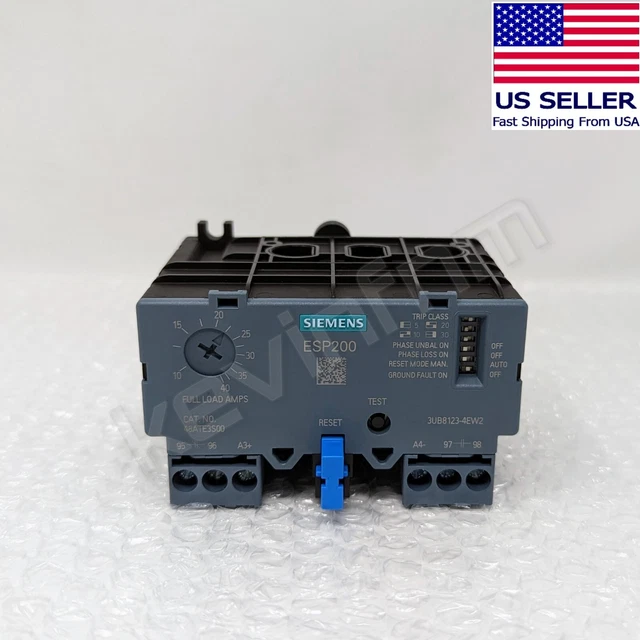 **GENUINE** Siemens® 3UB81234EW2 Solid State Overload Relay ESP200 48ATE3S00