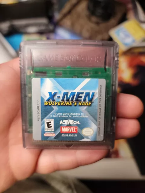 X-Men Wolverines Rage - Gameboy Color Authentic, Tested & Working. Cart Only