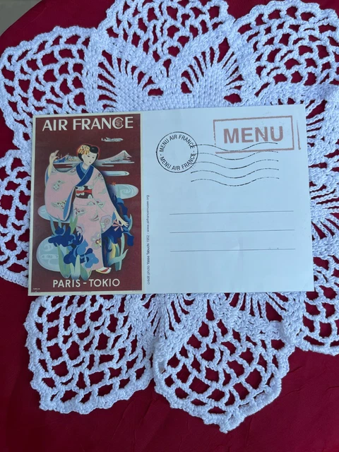 MENU AIR FRANCE, New York Paris: la grenouille et le rat EUR 2,00