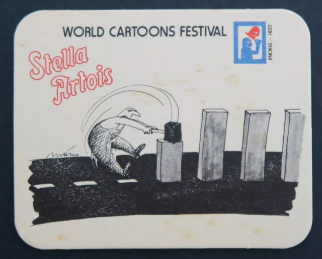 Sous-bock bière STELLA ARTOIS WORLD CARTOONS FESTIVAL 17 beer beermat 15