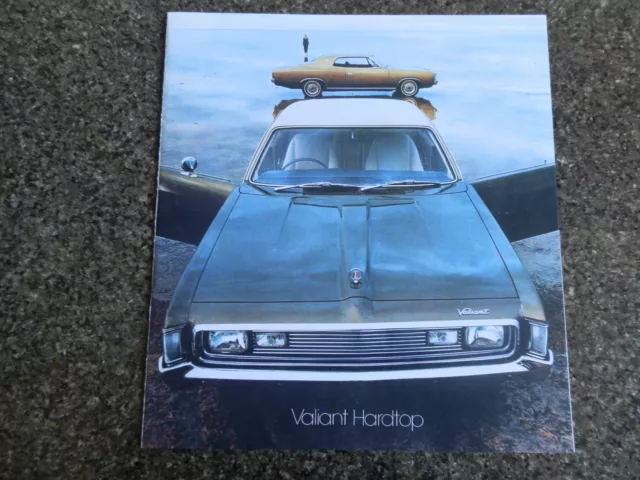 Chrysler Valiant Hard Top 1972 Vh  Sales Brochure.  100% Guarantee.