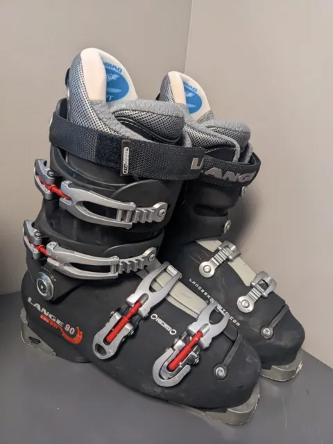LANGE 90 Ski Boots CRL 90 Mens Size  7.5 US 40.5 EUR Black Full Thermo AFC