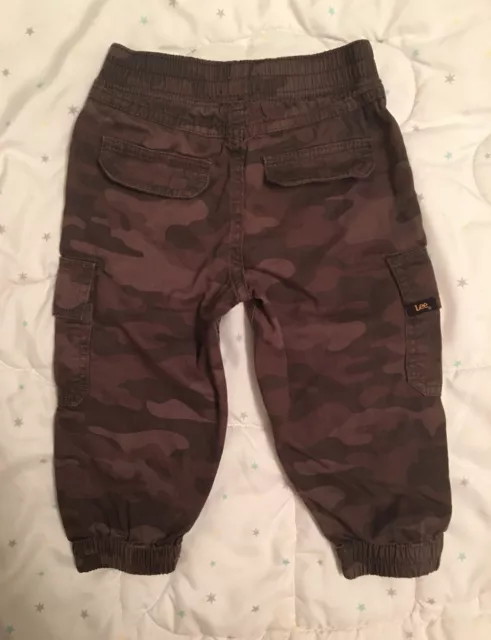 Lee lot de 2 bébés garçons joggers pantalon imprimé camouflage/beige avec poches 18M 3
