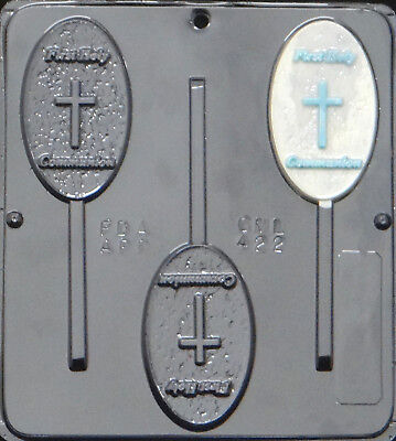 First holy Communion Lollipop Chocolate Candy Mold Religious  422 NEW