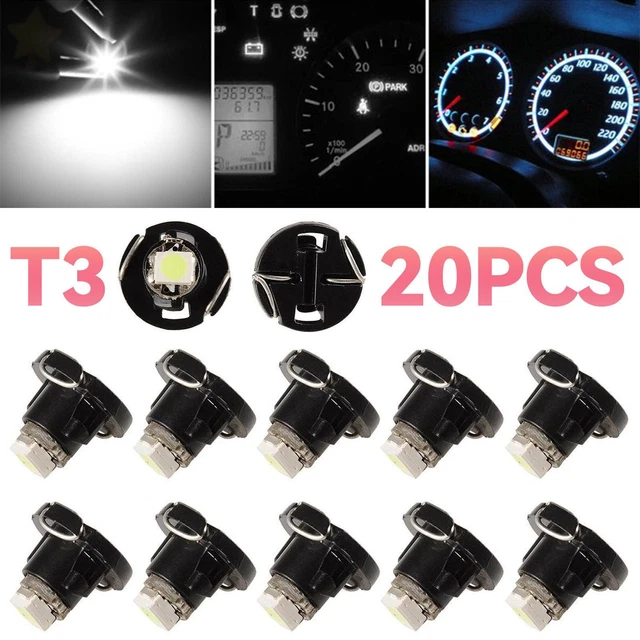 10x T3 Neo Wedge Bulbs – Warm White Dash HVAC A/C Heater Control Light Lamps