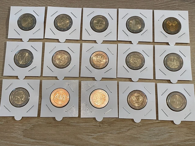 Lot Lituanie 2015 A 2022 - 15 Pieces - 2 Euro Commemoratives Neuves